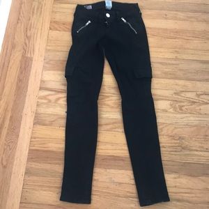 True religion black skinny jeans